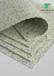 Durable Sponge Rubber Carpet Underlay , 9mm PU Underlay Hard Wearing Comfort