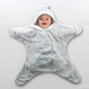 Adjustable Fleece Swaddle Blanket Ultra Soft Customized Polyester Wrap Swaddle