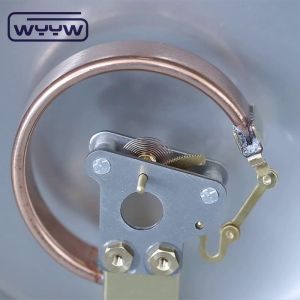 100mm Oil Thread Chromed Bourdon Tube Type Pressure Gauge Bottom Mount