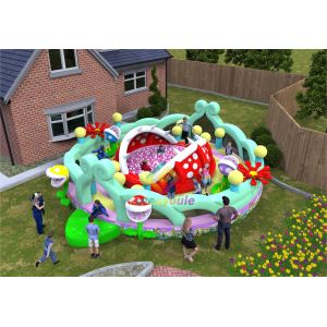 Quality Toddler Play Inflatable Theme Park Customized Color And Size SGS EN71 EN14960 for sale