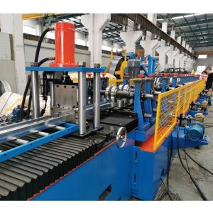 China High Speed C Purlin Roll Forming Machine Metal C Section Making Machine with Servo Following Cutting on sale