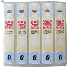 Waterproof Durable Security Label Sticker with Personalized Digital Printing