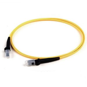 Quality yellow cable MTRJ Singlemode OFNR Corning Fiber Optic Patch Cord Insertion Loss for sale