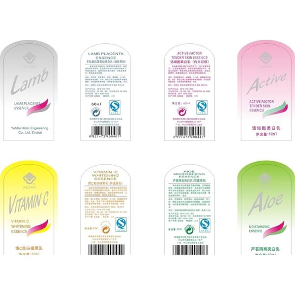 Waterproof Glossy Sticker Paper , Cosmetic Private Label For Cosmetics Makeup