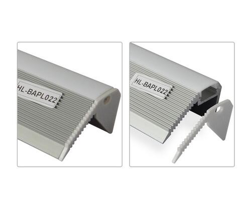 Buy Silver white LED aluminum profile for stairs LED strips profile Clear/Frosted/Milky PC cover at wholesale prices