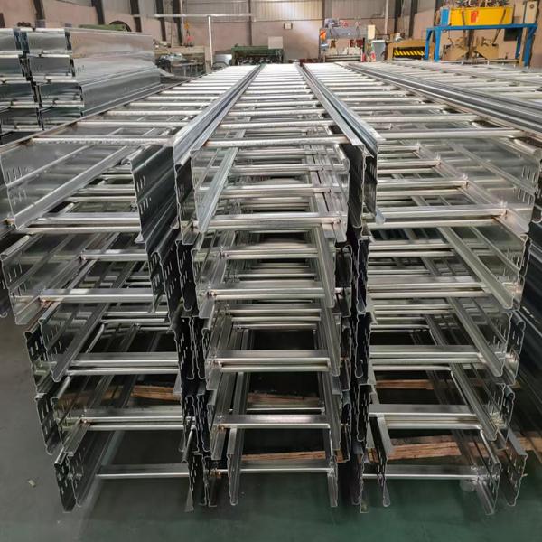 Good Ventilation Ladder Type Cable Tray High Corrosion Resistance 50mm-1000mm