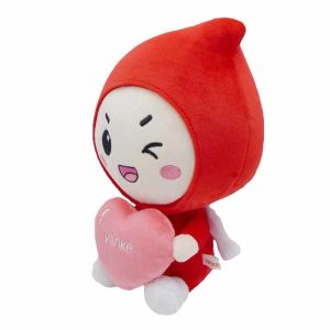 EN71 25cm Mini Plush Mascot Toy With Printed Logo