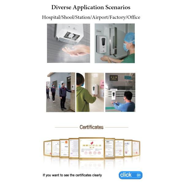 Hand Disinfection & Thermometer Device