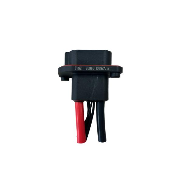 FLV2+8 High-Temp Hybrid Connector 80A 600VAC Black ABS Housing for Industrial Vehicles