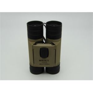 Portable Champagne Roof Prism Binoculars 10x25 Dual Focus Better Viewing For