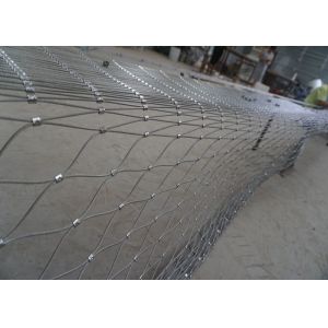 25x25mm 7x7 Stainless Steel Ferrule Rope Mesh CE