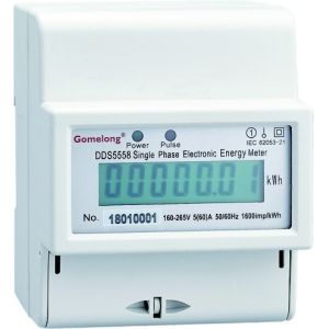 Gomelomg Single phase 4P Din rail kwh energy meter