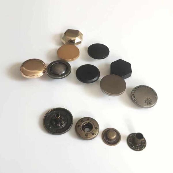 wholesale 17MM zinc alloy snap button cap gun metal button