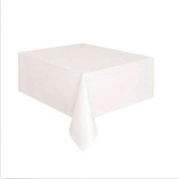 Buy 100% Compostable & Biodegradable Tablecloth -Rectangular Transparent White Disposable Table Covers at wholesale prices