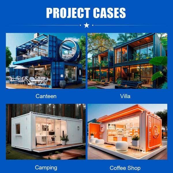 Construction Homes Detachable Container Design with 50mm EPS/rockwool Wall Material