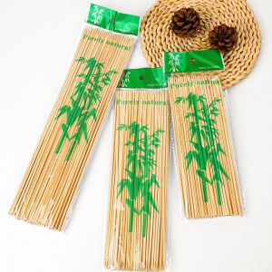 Custom Disposable Bamboo Skewers Compostable Versatile Use Heat Resistance