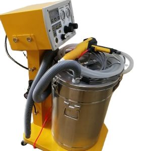 Quality Portable Stainless Steel Electrostatic Powder Coating Spray Machine with Manual Paint Gun for sale