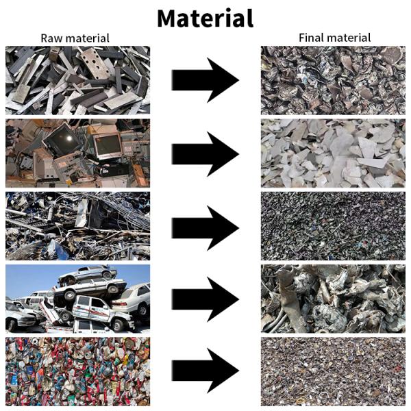 220V Metal Recycle Crusher Carbon Steel Scrap Metal Shredder for Recycling Metal