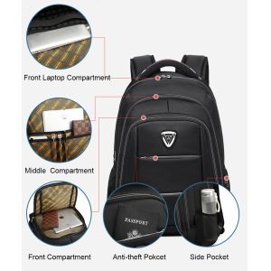 Large Custom Travel Backpack Leather Zip Motorcycle Ventilative Compartment