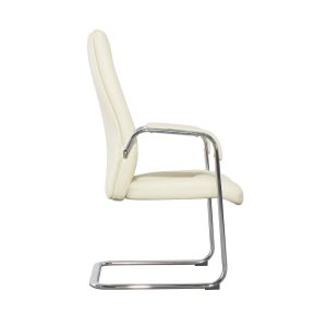 Unique Design Pu/Half Leather Chair For Office Visitor Chair Without Wheels