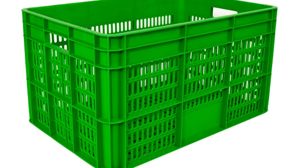 Vented Mesh Basket for Shopping Customized Color Foldable Plastic Turnover Basket