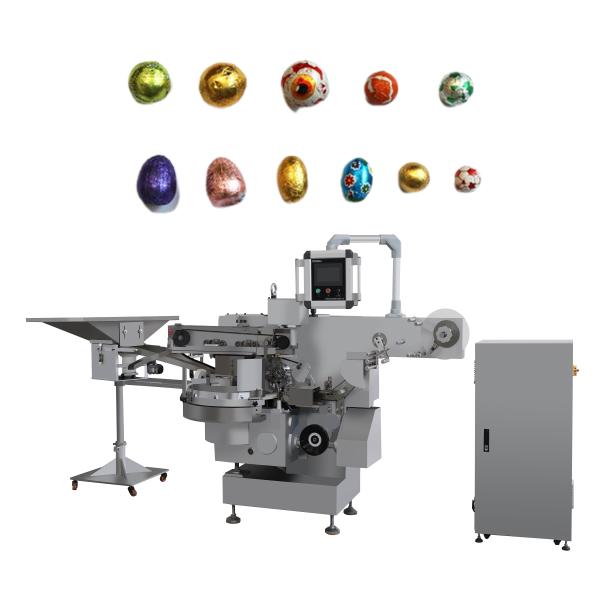 Buy Electric Driven Food Chocolate Ball / Egg Foil Packing Machine with Wrapping Function at wholesale prices