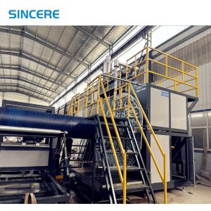 China HDPE Double Wall Spiral Winding Corrugated Pipe Extruding Machine on sale