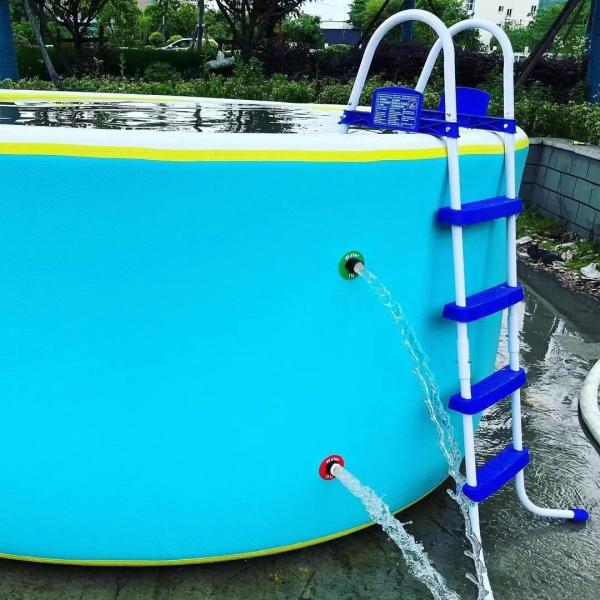 Customizable Rectangle Or Round Pvc Drop Stitch Pool For Children Swimming Ice