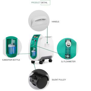 Healthy Care 93% 3 Liter Oxygen Concentrator Economical Convenient