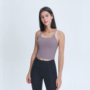 220gsm Women Sexy Sports Bras Y Back Yoga Padded Tank Top Slim Fit Shock Proof