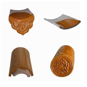 Garden Gazebo Roof Style Ceramic Roof Tiles Chinese Style Glazed
