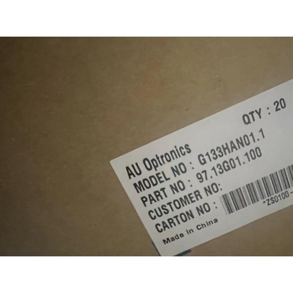 Industrial AUO 13.3 Inch LCD Panel G133HAN01.1 1920X1080P 166PPI 400cd/M2 30PIN