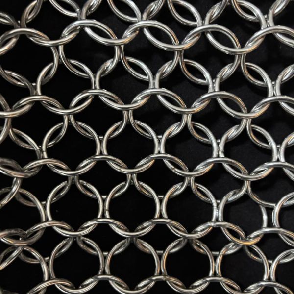 Large Ring Welded Mesh Stainless Steel Metal Chain Mail Welded Ring Mesh Curtain