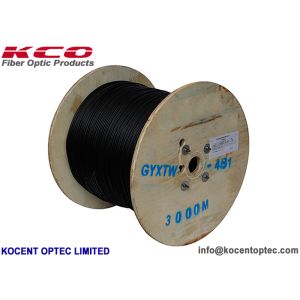Outdoor Armoured GYXTW Fiber Optic Cable 2-24 Core Single Mode LSHZ PVC Material