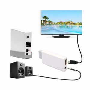 Wii to Converter Adapter with 3,5mm Audio Jack and Output for Nintendo wii2
