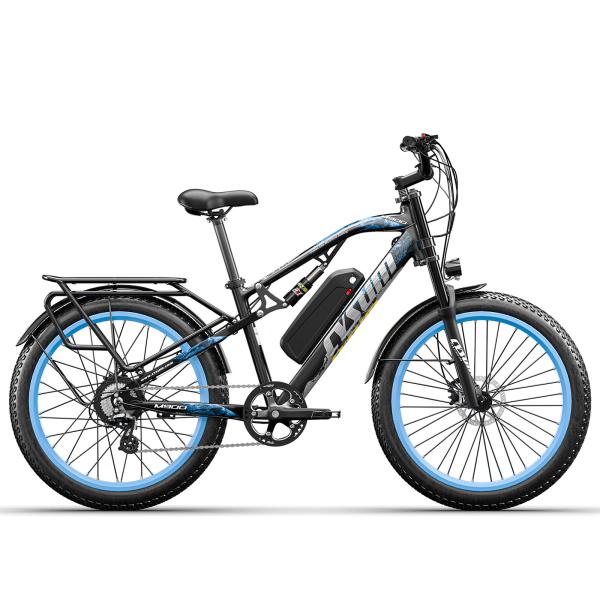 US EU STOCK Cysum M900 1000 Watt Fat Tire Ebike 26" 17ah Electric Mountain Bike