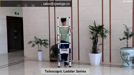 Buy Retractable 14 Step 4.1m Aluminum Telescoping Ladder at wholesale prices
