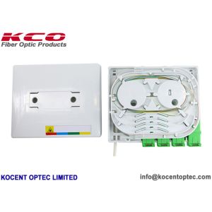 4 Ports Indoor IP55 Fiber Optic Termination Box with 4 Core Capacity for FTTH