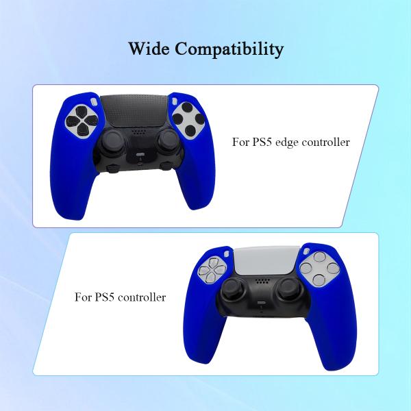 Split Design Easy to Install Silicone Protective Case for PS5 Dualsense Edge Controller Multi Colors