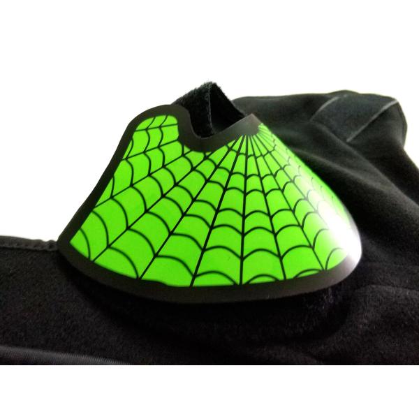 Role play custom green spider-man EL mask hot sale popular music party glow in