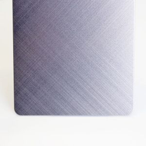 Grey Cross Hairline Stainless Steel Sheet Four Feet Metal Plate