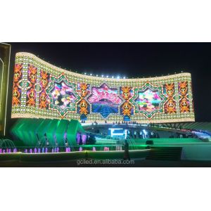 Transparent 60% P7.9-10.4\P15.625mm LED Advertising Screen With See Through