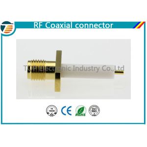 SMA Jack Straight Panel Coaxial Cable Connectors TOP-SMA11 for Solder