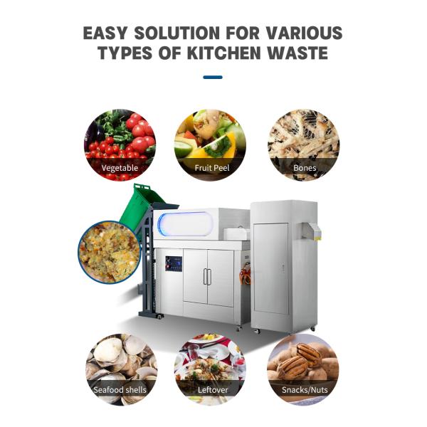 Reduce the Volume of Waste Commercial Food Waste Disposer Garbage Disposal Machine