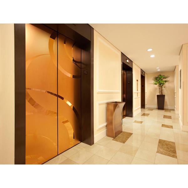 0.3mm Elevator Stainless Steel Mirror Etched Brushed Finishes Custom Interior Patterns