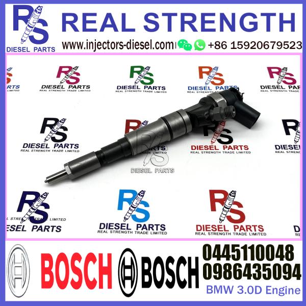 Buy Diesel Fuel Common Rail Injector 0445110048 0986435094 For BMW 3.0D Engine at wholesale prices