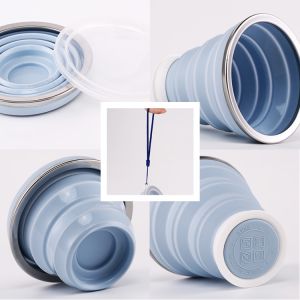 Portable 320ml Silicone Collapsible Reusable Coffee Cup