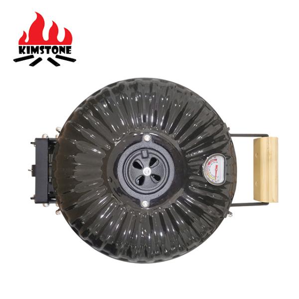 KIMSTONE New Arrival Portable Smokeless 12 Inch Tabletop Mini Ceramic Kamado for Camping