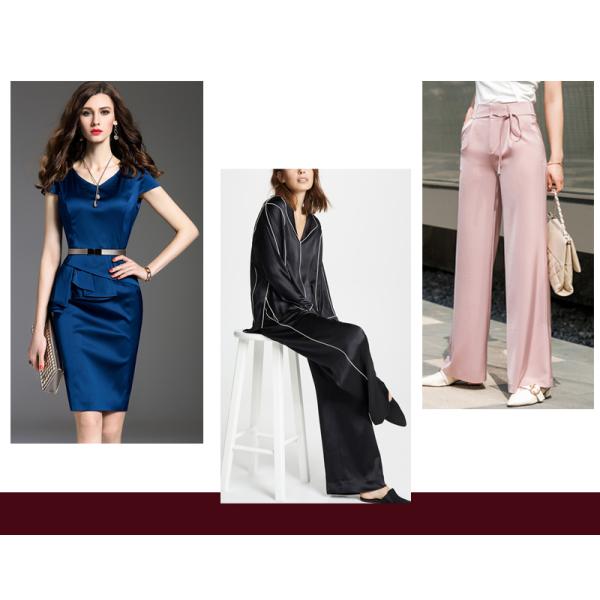 110-230gsm Acetate Satin Taffeta Rayon Viscose Fabric Imitation Silk For Pajamas