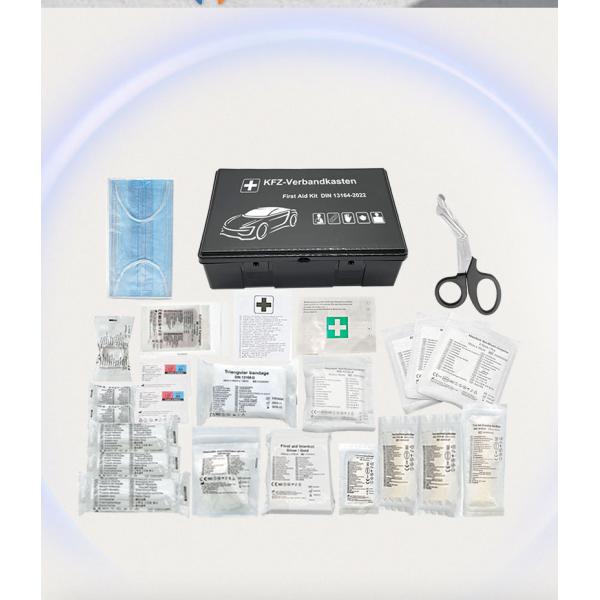 DIN13164-2022 Compliant Vehicle First Aid Kit with 3 Years Warranty and CE/ISO13485/MDR Certification